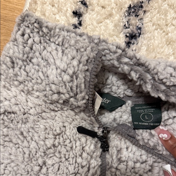 Cozy Gray Teddy Jacket - Picture 3 of 3